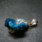 Cavansite Crystal Pendant In Sterling Silver From India - 1.3" - 4.42 Grams