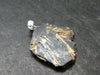 Large Hematite and Rutile Silver Pendant from Brazil - 1.2" - 4.62 Grams