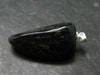 Very Rare Sterling Silver Nuumite Nuummite Pendant From Greenland - 1.6" - 12.22 Grams