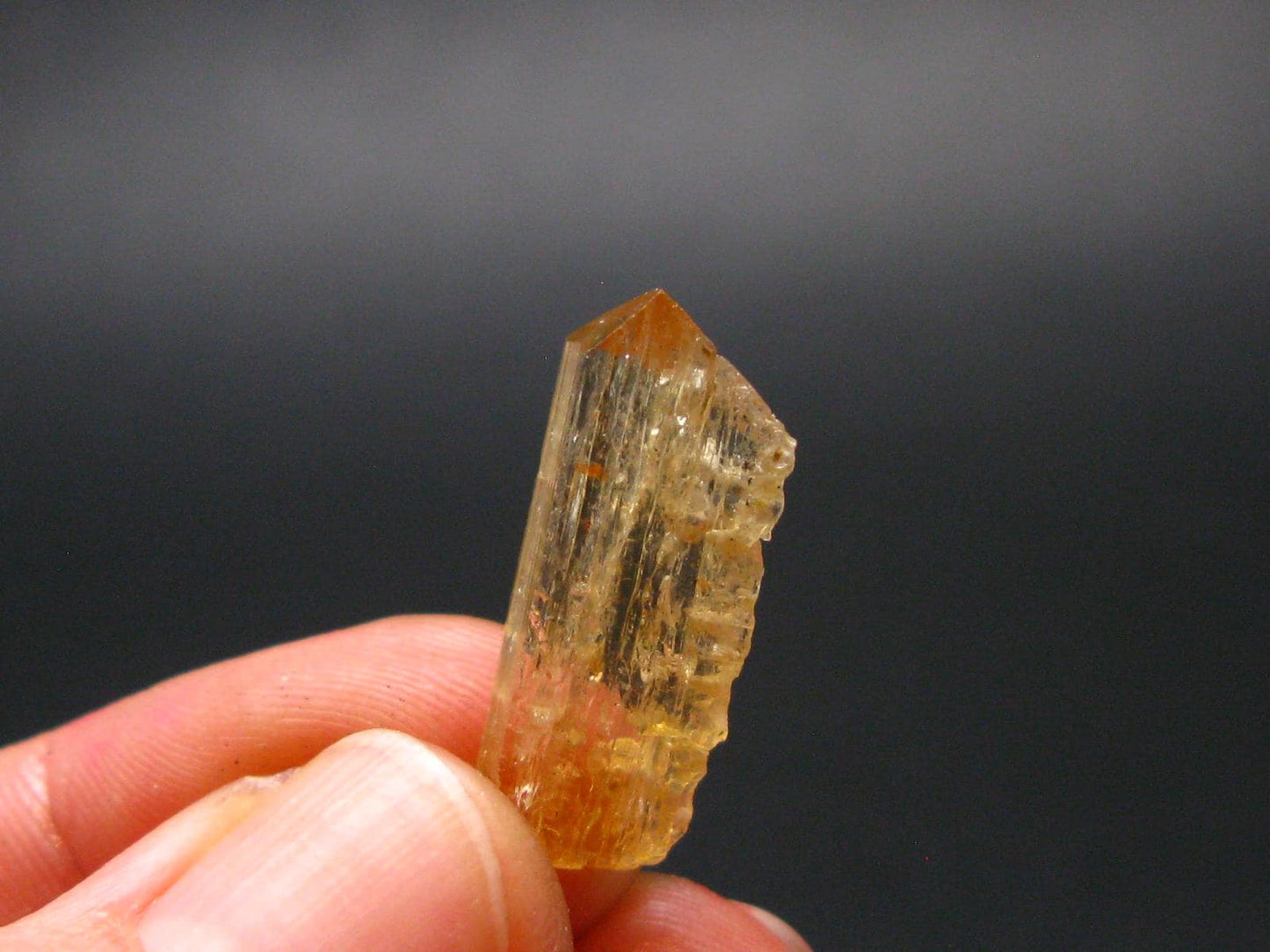 Imperial Topaz Crystal From Brazil - 0.8" - 1.70 Grams