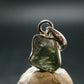 Moldavite Tektite Silver Pendant from Czech Republic - 0.8" - 1.14 Grams
