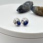 Vintage Sterling Silver Sapphire Stud Earrings | September Birthstone