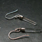 Lemurian Quartz Seed Crystal Silver Earrings From Brazil - 1.4"