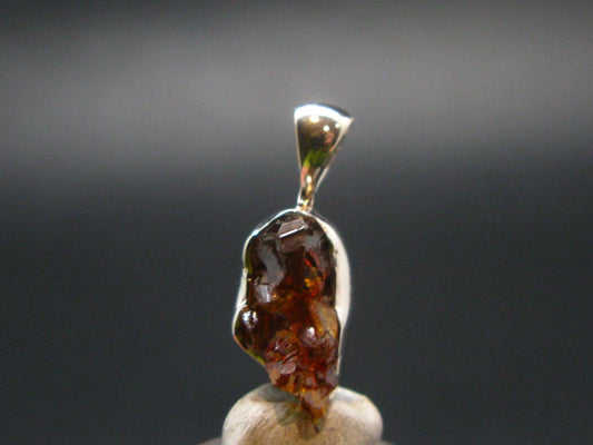 Zincite Zinkite Crystal 925 Silver Pendant From Poland - 0.7" - 2.49 Grams