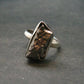 Large Meteorite Campo Del Cielo Sterling Silver Ring From Argentina - 5.24 Grams - Size 7