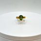 Trillion Cut Peridot Ring | Gold-Plated Sterling Silver, Size 7
