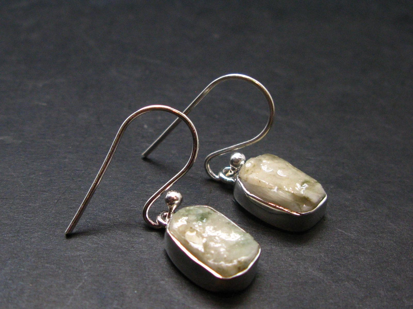 Phenakite Phenacite Earrings From Brazil - 1.0" - 2.72 Grams