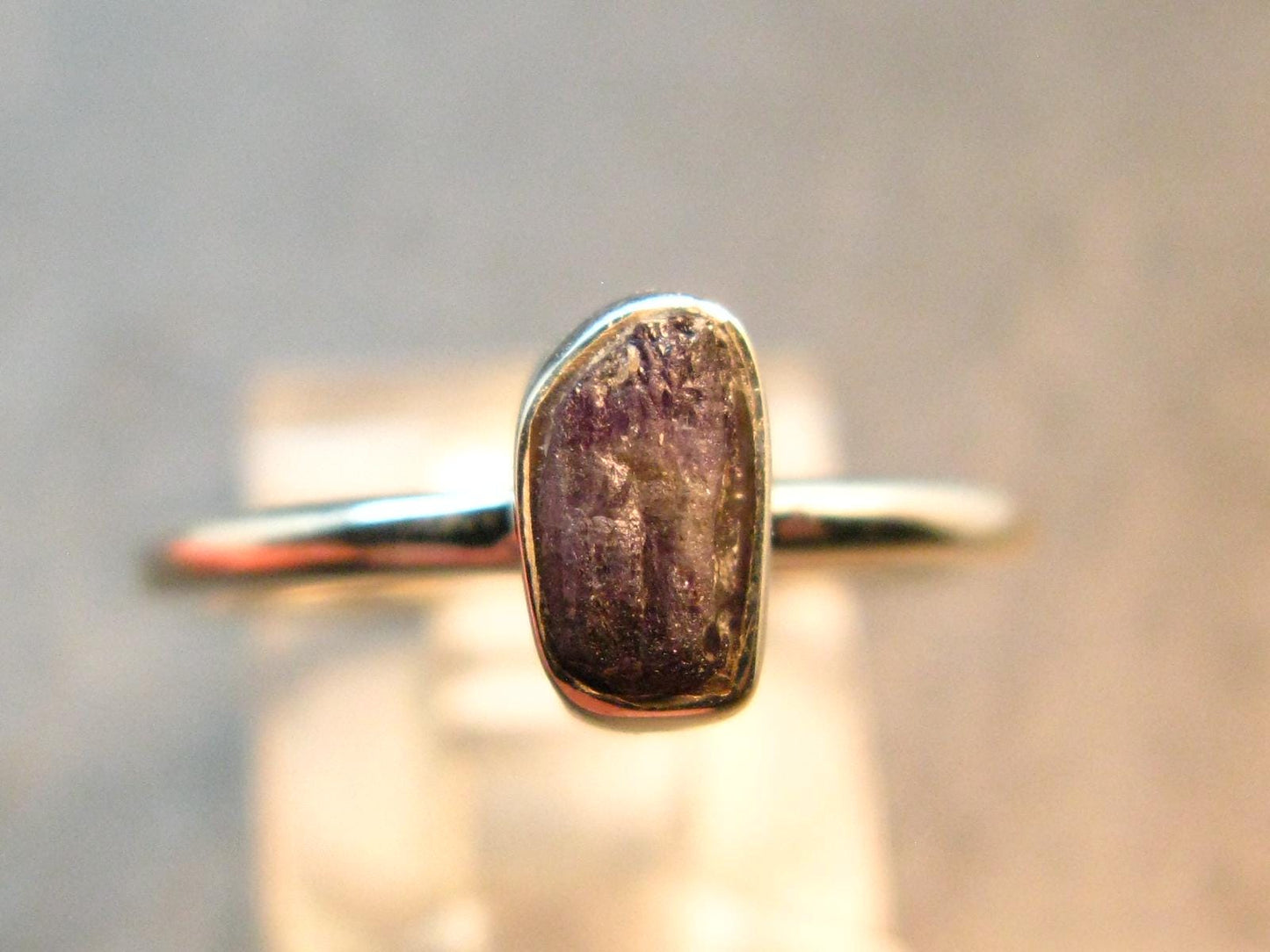 Alexandrite Crystal Silver Ring From Brazil - Size 7 - 1.99 Grams