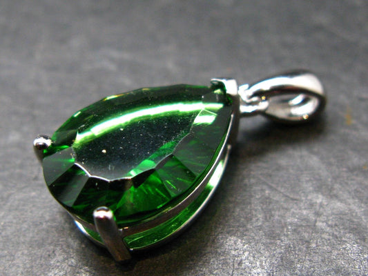 Helenite Gaia Stone Gem Sterling Silver Pendant From Washington - 8.0 Carats
