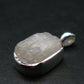 Raw Rare Natrolite Crystal Silver Pendant From Russia - 0.7" - 1.43 Grams