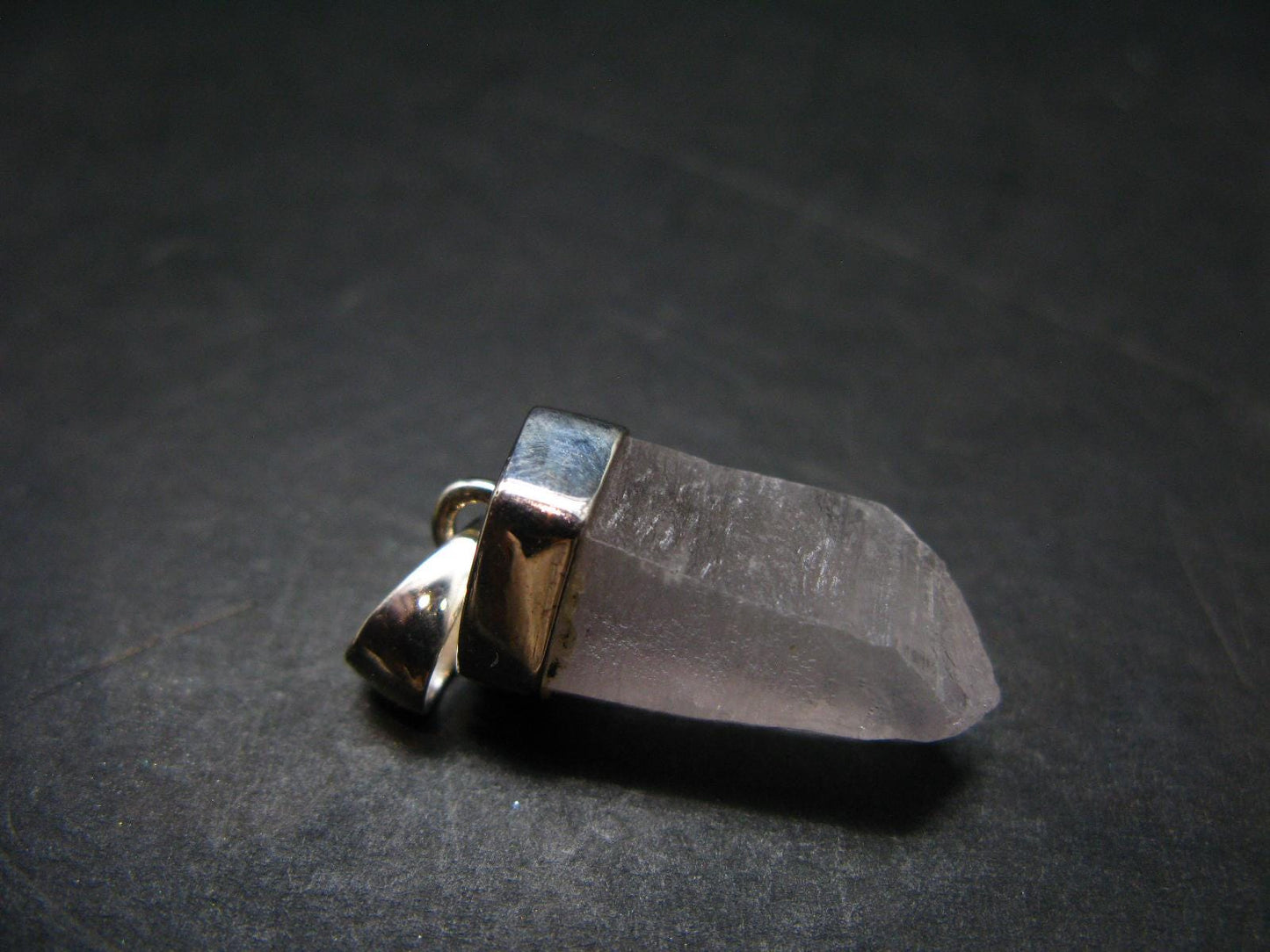 Vera Cruz Amethyst Silver Pendant From Mexico - 1.2" - 4.05 Grams