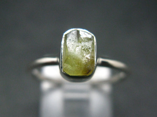 Chrysoberyl Silver Ring From Brazil - 2.00 Grams - Size 7