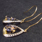 Elegant Natural Tanzanite (Zoisite) 925 Silver Dangle Earrings From Tanzania - 1.4 Grams - 1.2"