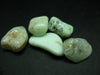 Lot of 5 natural tumbled light green Chrysoprase (variety of chalcedony) from Poland