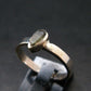 Moldavite Tektite Silver Ring from Czech Republic - 5.75 Size - 1.79 Grams