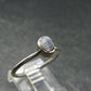 Benitoite Silver Ring From California - Size 8 - 1.92 Grams