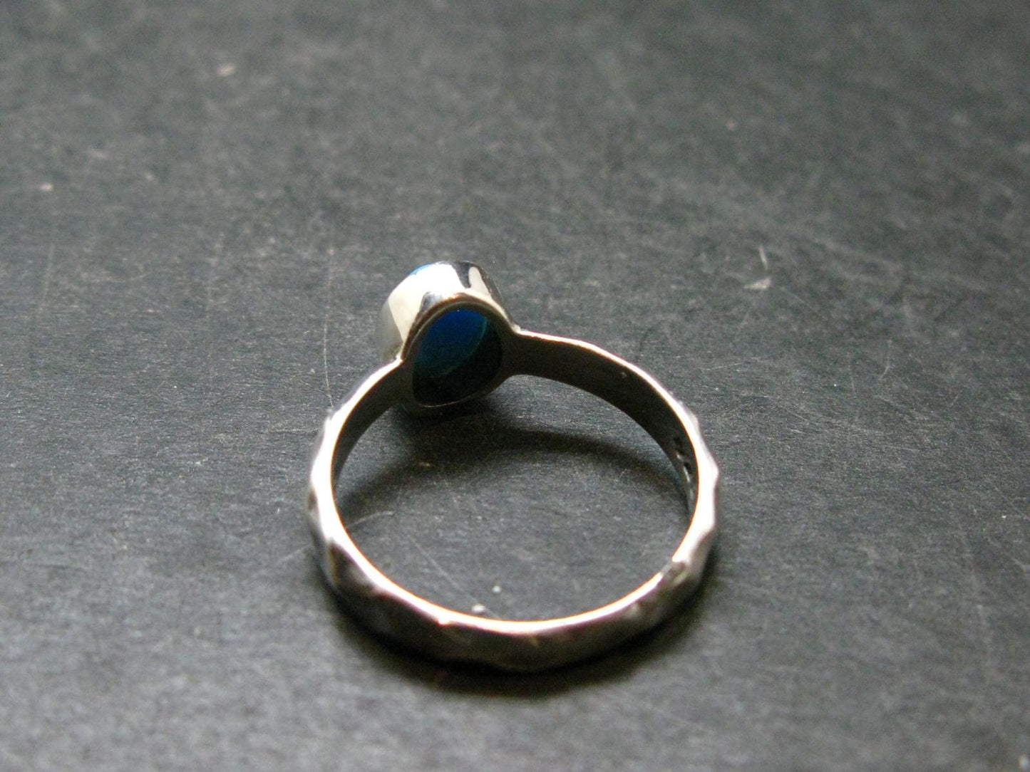 Genuine Turquoise Sterling Silver Ring - 2.94 Grams - Size 8.5