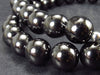 Elite Shungite Necklace with 8mm Round Beads From Russia - 18"