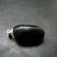 Very Rare Sterling Silver Nuumite Nuummite Pendant From Greenland - 1.1" - 5.07 Grams