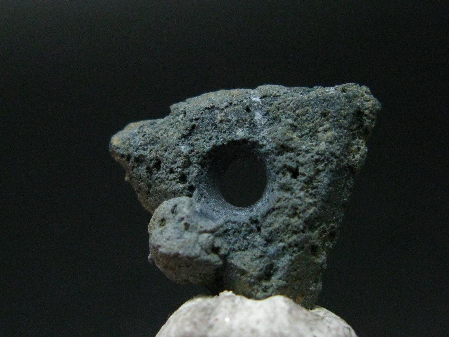 Gem Benitoite Crystal Bead with Hole From California - 7.21 Carats