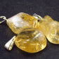 Set of 3 Natural Citrine Pendant From Brazil
