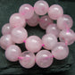 Rose Quartz Genuine Bracelet ~ 7 Inches ~ 10mm Round Beads