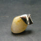 Rutilated Quartz Silver Pendant From Brazil - 1.1"