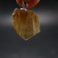 Gem Color Change See-Thru Straw Terminated Crystal Diaspore Crystal Silver Pendant From Turkey - 1.0" - 4.52 Grams
