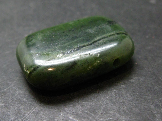 Nephrite Jade 1.6" Pendant From Canada (Metal Free) - 25.47 Grams