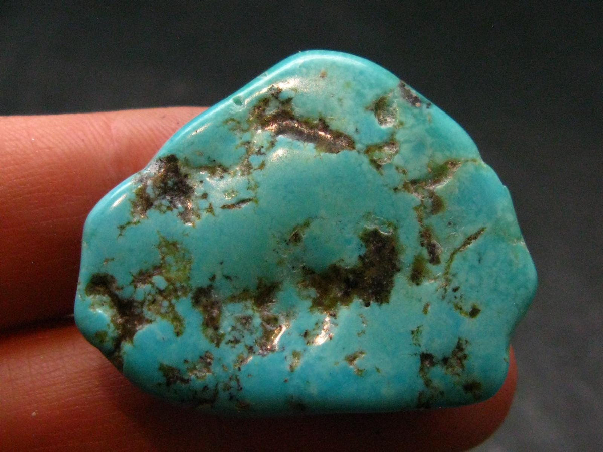 Genuine Tumbled Turquoise from Arizona, USA - 1.3" - 9.14 Grams