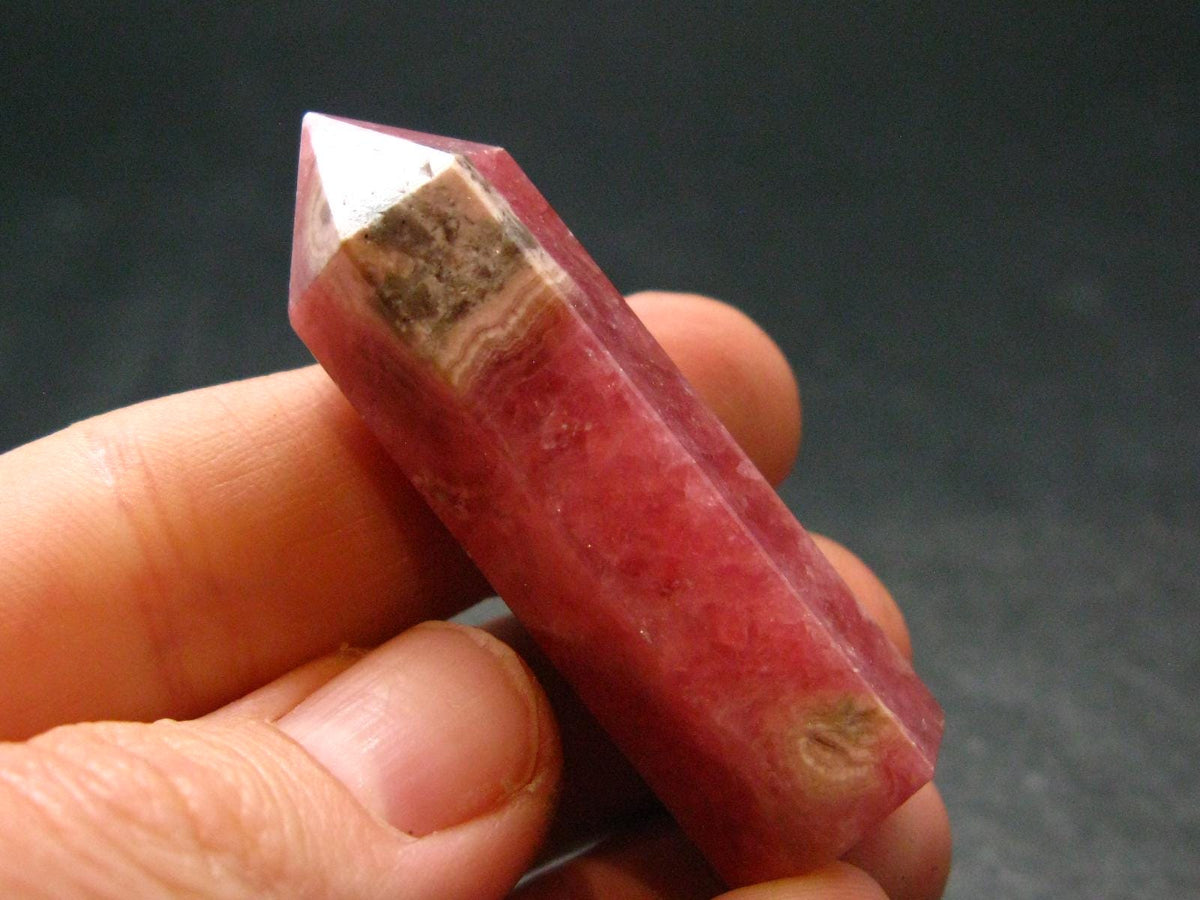 Beautiful Rhodochrosite Obelisk Pyramid from Argentina - 1.9"