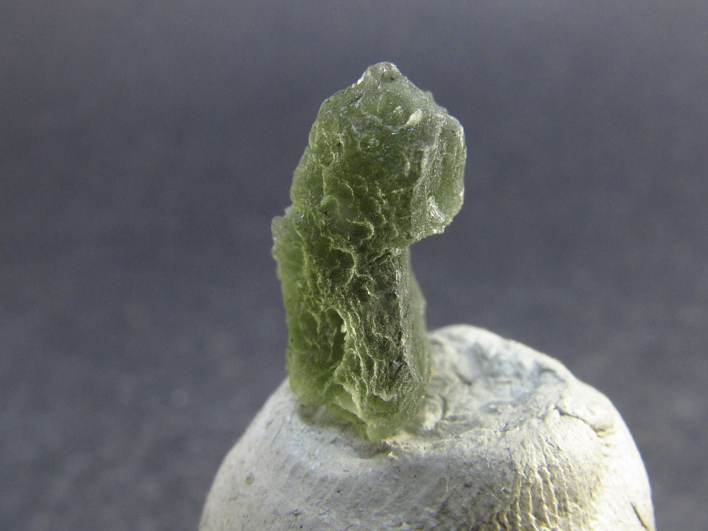 Moldavite Tektite Raw Piece from Czech Republic - 0.5" - 4.55 Carats - 0.92 Grams