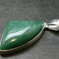 Natural Green Aventurine Silver Plated Pendant From Brazil - 7.88 Grams