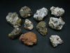 Lot of 10 Large Rhodizite Crystals from Madagascar