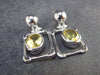 Stone of Success!! Natural Faceted Golden Yellow Citrine Sterling Silver Stud Earrings - 7.85 Grams