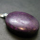 Purple Purpurite Silver Pendant From Namibia - 1.4"