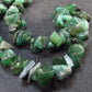 Lot of 3 Emerald Tumbled Beads Necklaces From Brazil - 18"