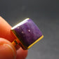 Sugilite Silver Gold Plated Ring From South Africa - 4.83 Grams - Size 8