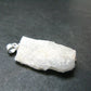 Raw Rare Natrolite Crystal Silver Pendant From Brazil - 1.2" - 2.27 Grams