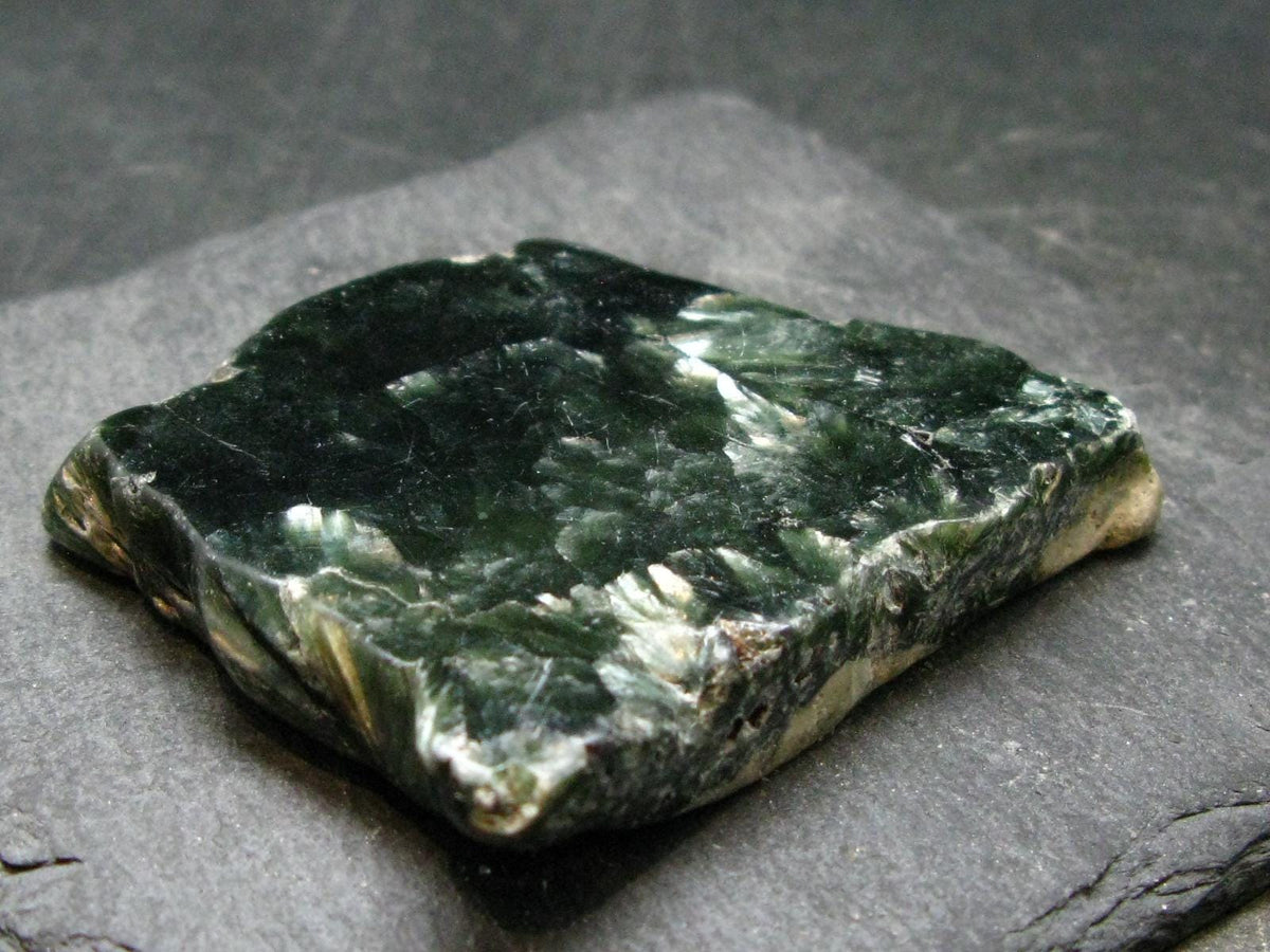 Nice Polished Seraphinite Clinochlore Stalactite Slab From Russia - 2.0" - 52.87 Grams