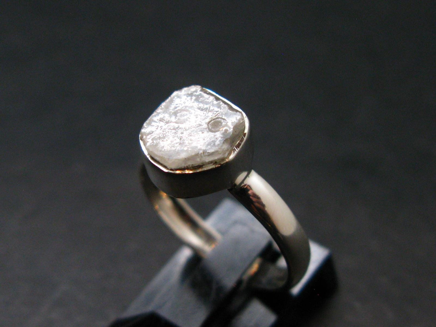 Phenakite Phenacite Crystal Silver Ring From Nigeria - Size 6 - 2.04 Grams