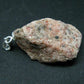 Rosophia Stone Silver Pendant From Rocky Mountains - 1.2" - 5.1 Grams