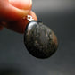 Very Rare Sterling Silver Nuumite Nuummite Pendant From Greenland - 1.0" - 3.72 Grams
