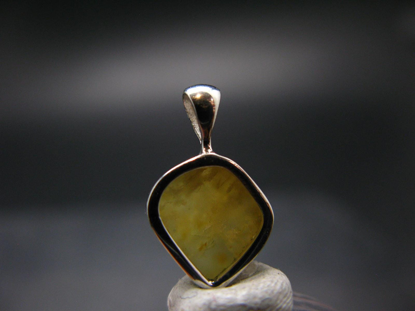 Chrysoberyl Crystal Silver Pendant From Brazil - 1.43 Grams
