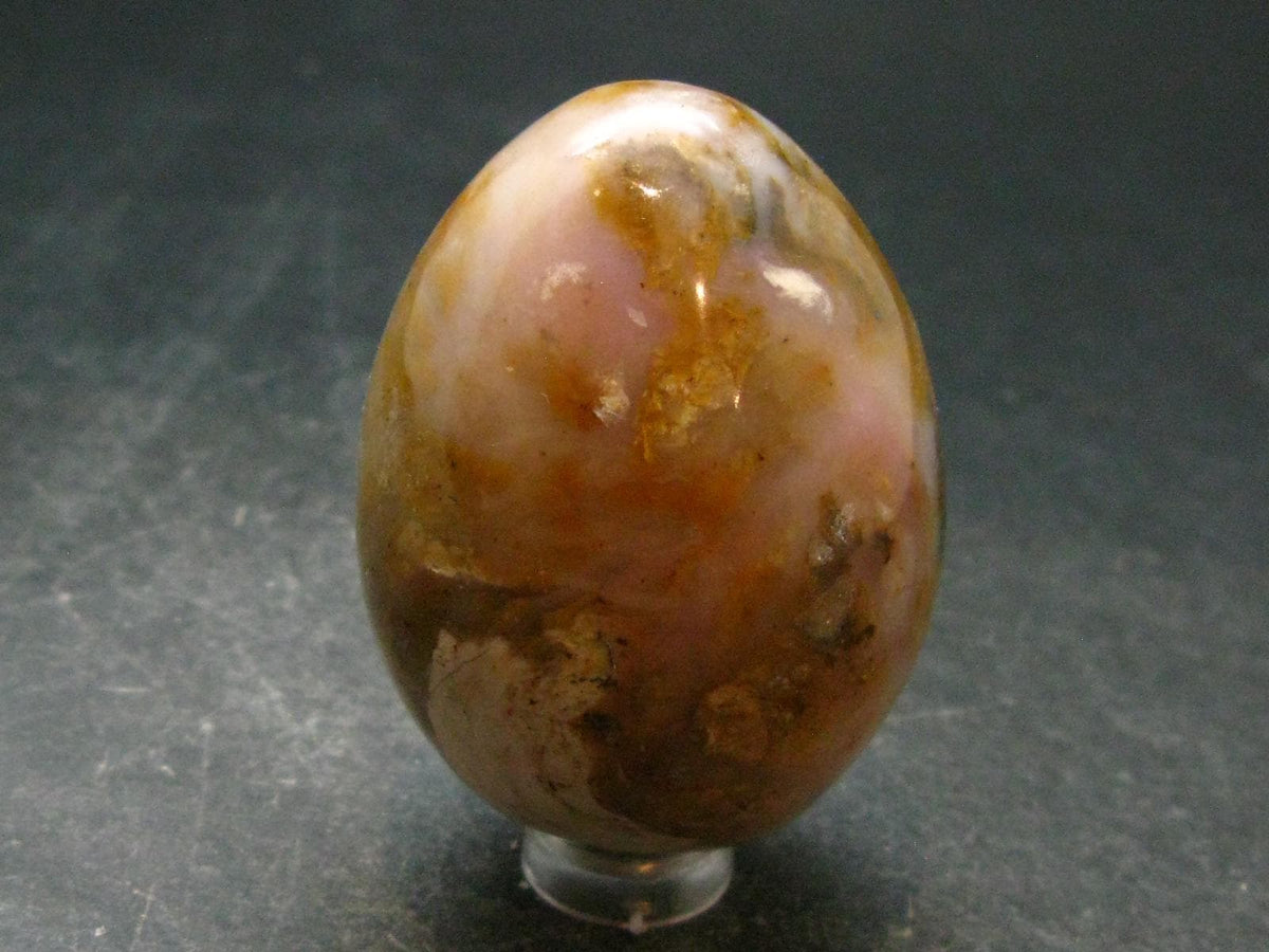 Rare Pink Opal Egg from Peru - 104.36 Grams, 2.2"