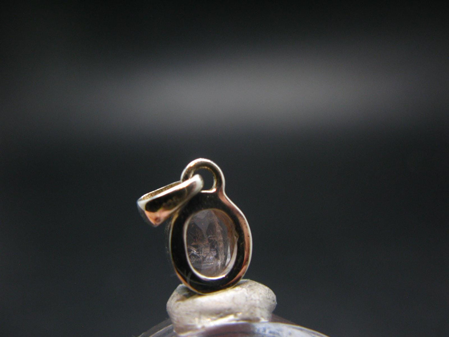 Pink Beryl!! Amazing Natural Facetted Morganite Silver Pendant From Brazil - 0.6" - 1.76 Grams
