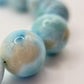 Larimar Beaded Necklace Blue Gemstone Jewelry Ocean Stone Necklace Gift