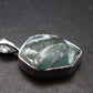 Blue Zircon Gem Crystal Silver Pendant From Cambodia - 0.9" - 3.31 Grams