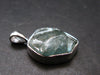 Blue Zircon Gem Crystal Silver Pendant From Cambodia - 0.9" - 3.31 Grams