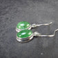 Tsavorite Gem Green Garnet Sterling Silver Earrings from Tanzania - 3.10 Grams